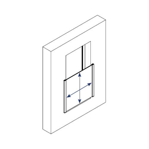 Schéma technique Roméo Care — garde-corps fenêtre pose en applique