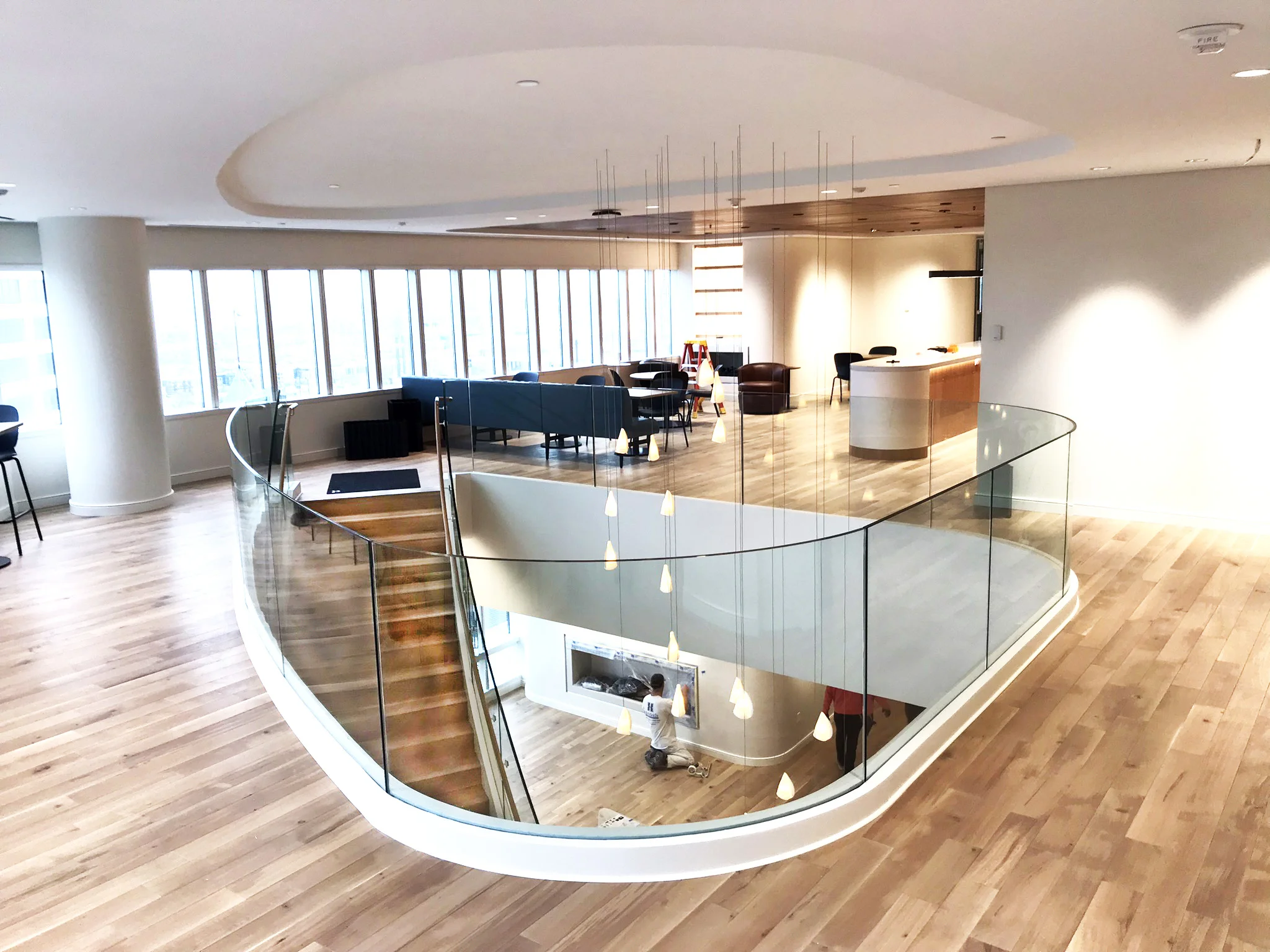 Cintré — Garde-corps cintré mezzanine