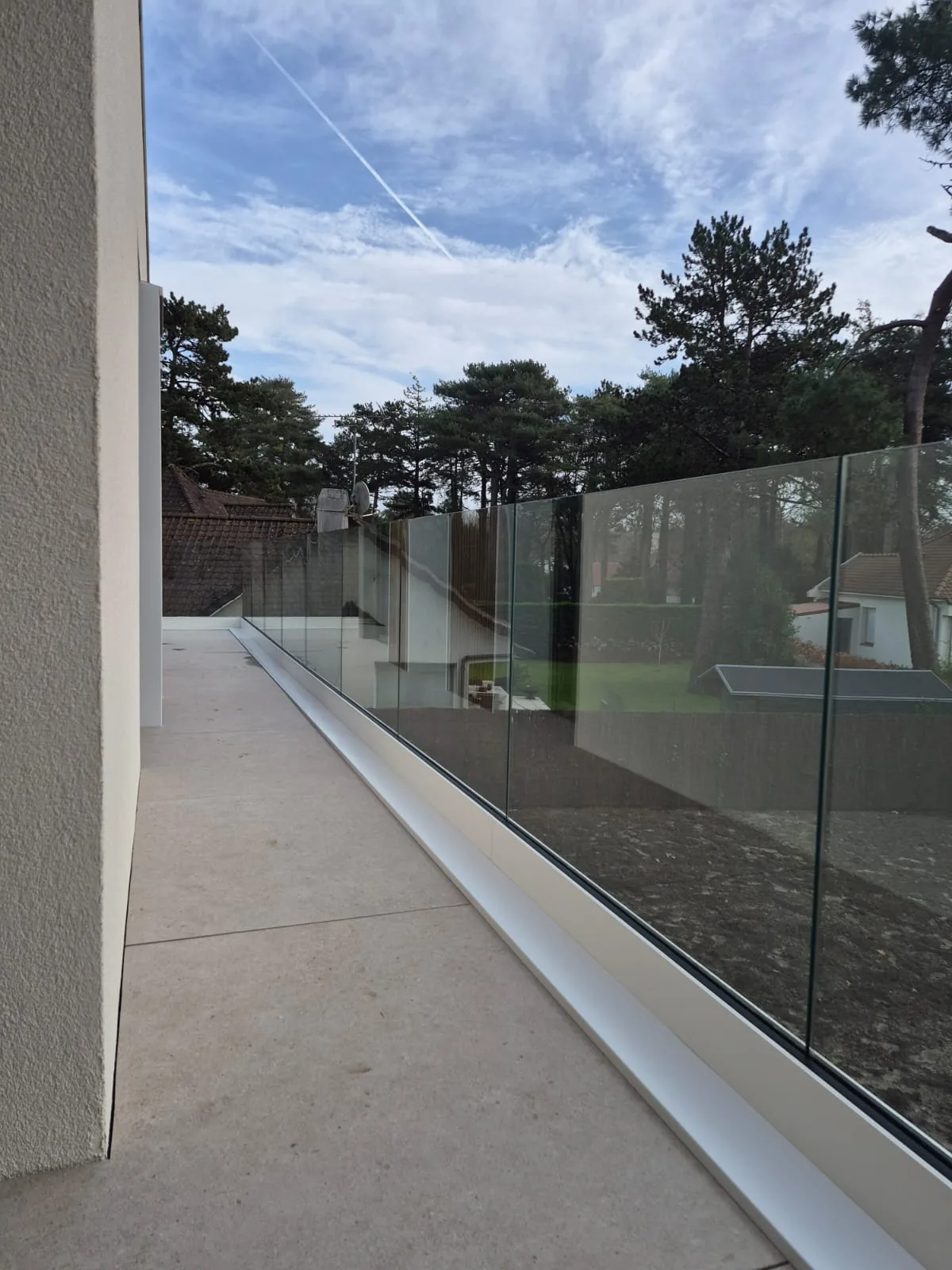 Terrasse — Garde-corps terrasse, profil bas